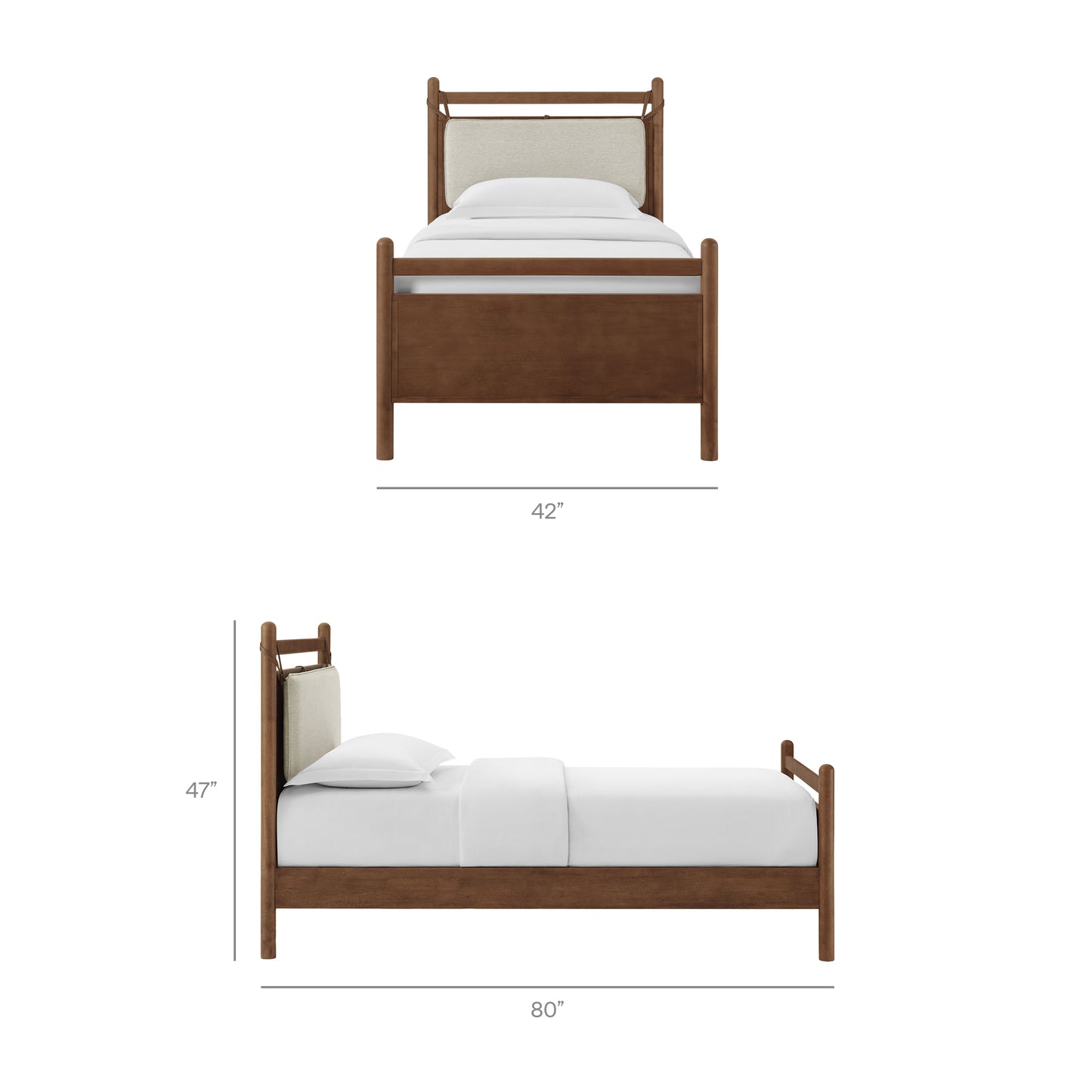 Leni Twin Size Wood Platform Bed Frame by Modway