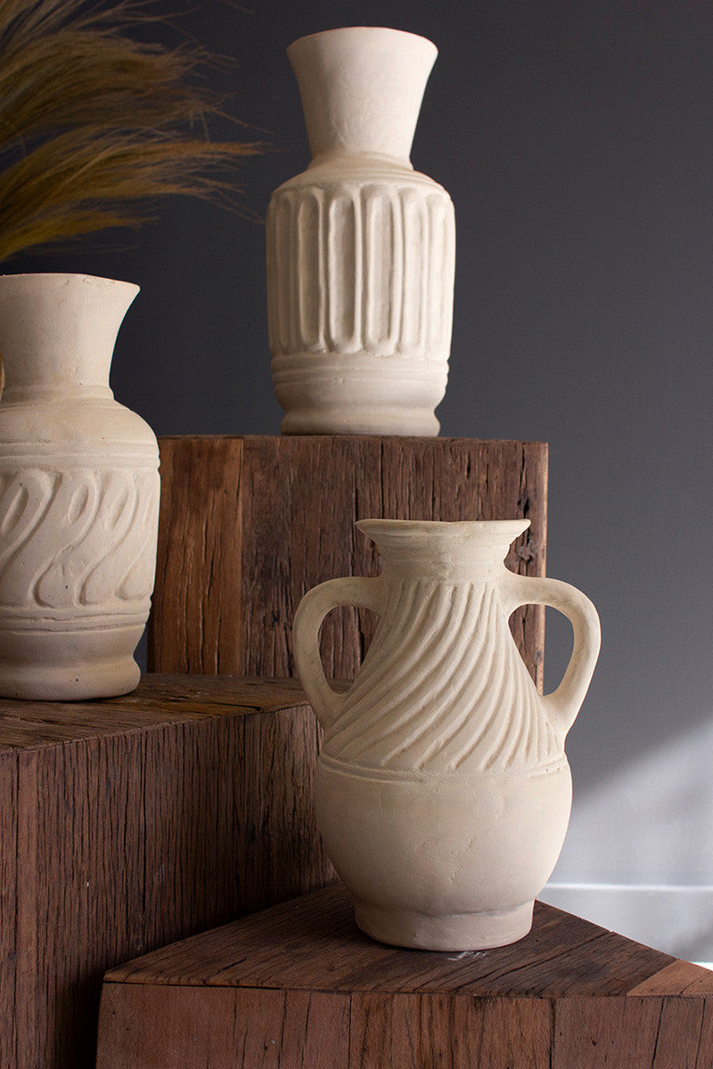 Paper Mache Vases Set Of 3 By Kalalou | Vases | Modishstore - 2