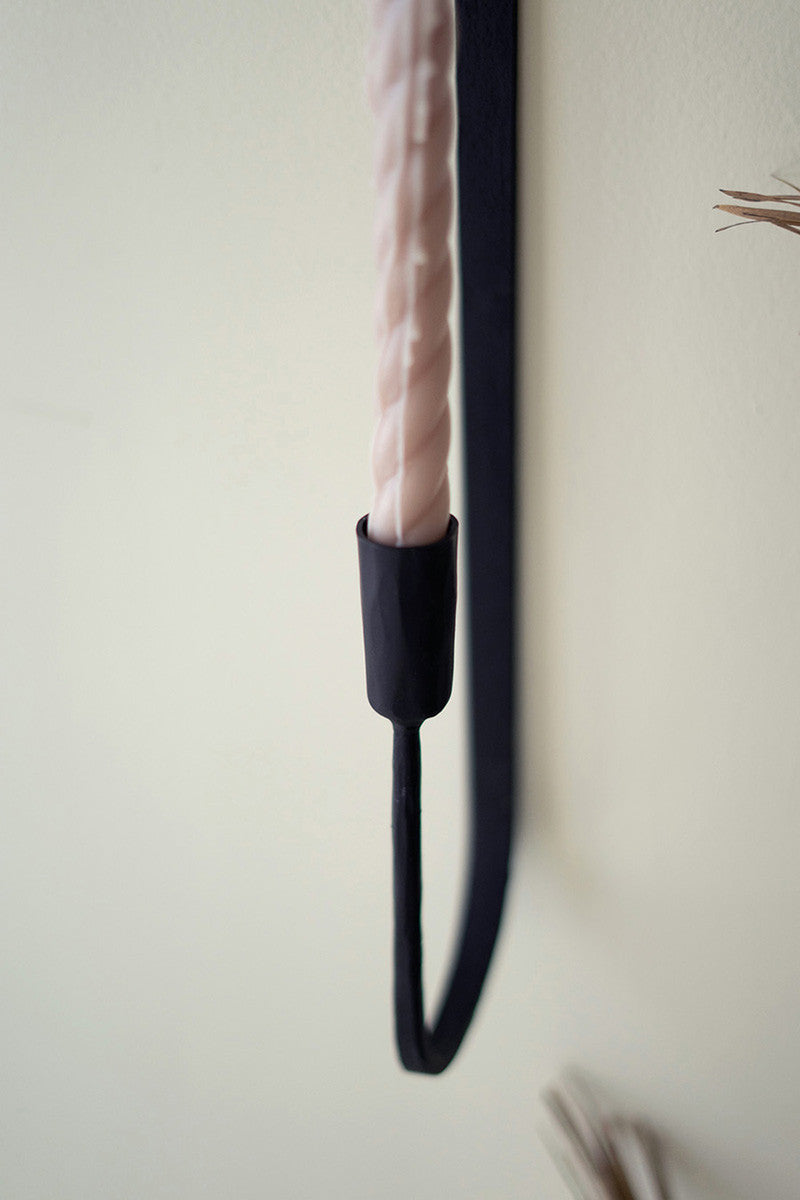 Forged Iron Single Taper Wall Sconce By Kalalou | Sconces | Modishstore - 3