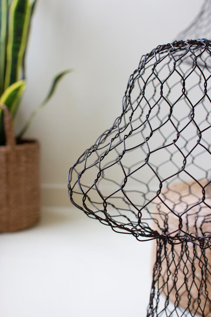Set Of Three Wire Mushrooms By Kalalou