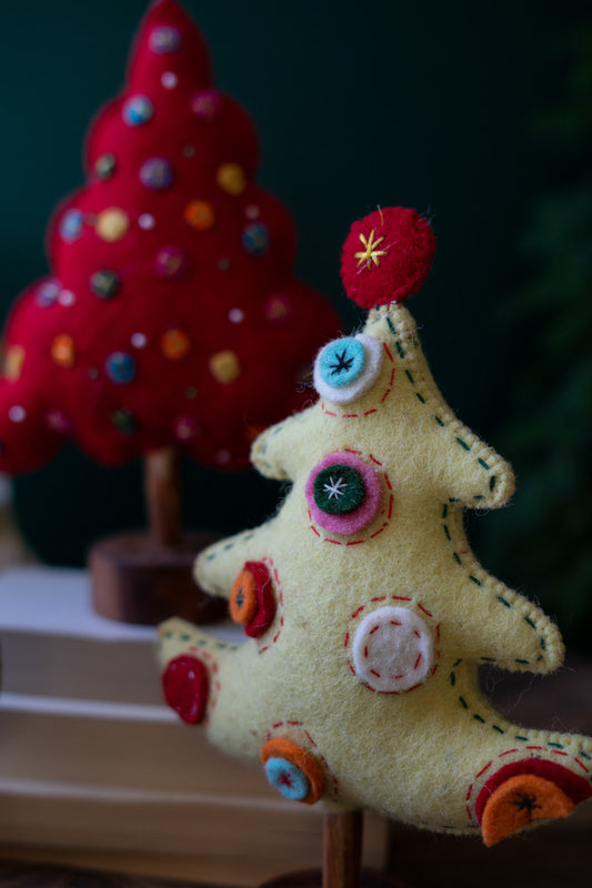 Felt Christmas Trees #2 Set Of 3 By Kalalou | Christmas Trees | Modishstore