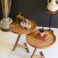 Acacia Wood Tray Tables Set Of 2 By Kalalou | Side Tables | Modishstore - 2