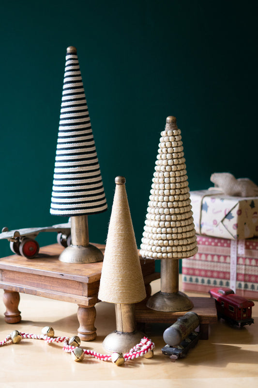 Table Top Christmas Tree Topiaries Set Of 3 By Kalalou | Christmas Trees | Modishstore