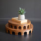 Set Of Two Round Wooden Risers By Kalalou | Planters, Troughs & Cachepots | Modishstore