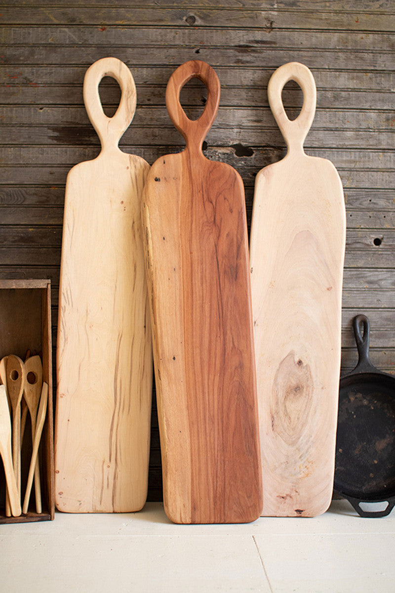 Handmade Pecan Wood Charcuterie Board By Kalalou | Trays | Modishstore - 4