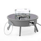 Leisuremod Walbrooke Outdoor Patio Aluminum Round Fire Pit Side Table | FIRE PITS | Modishstore - 34