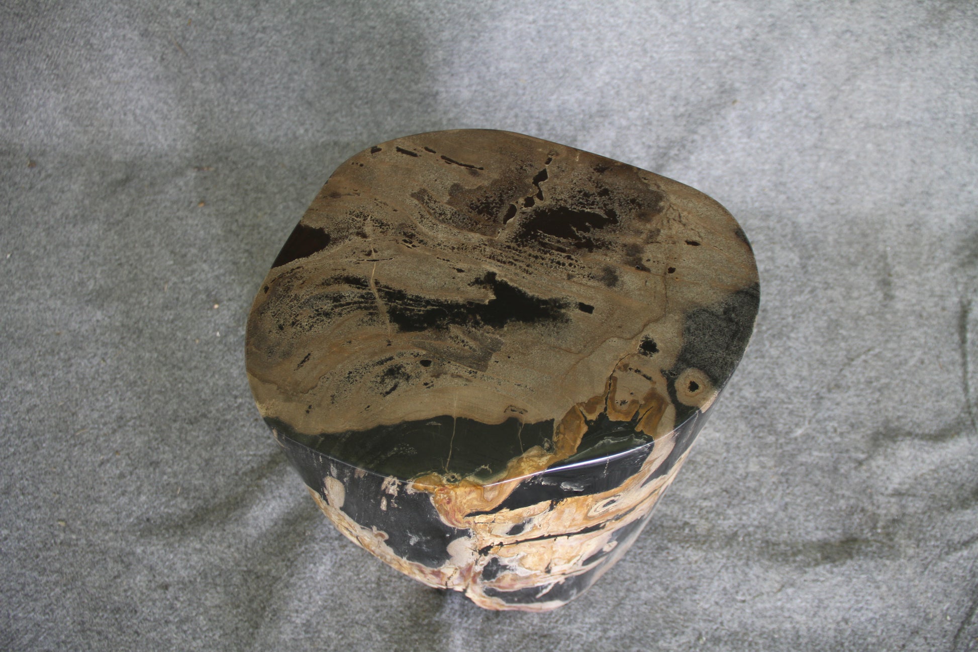 Petrified Wood Log Stool 18in(h)x 16in x 13in - 1005.21 | Petrified Wood Stools | Modishstore-4