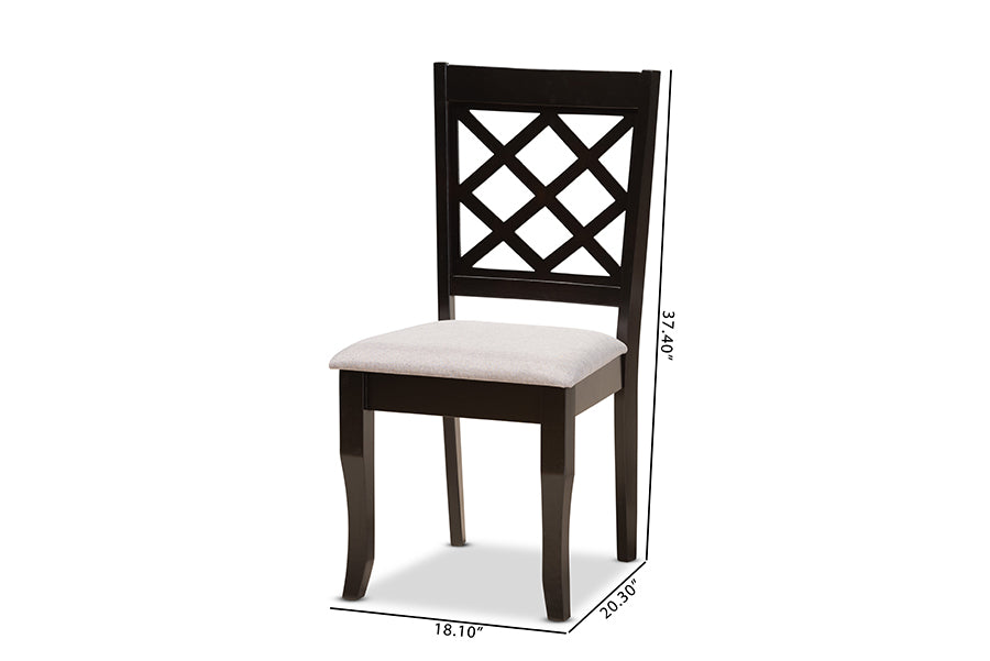 Baxton Studio Verner Modern and Contemporary 2-Piece Dining Chair Set | Dining Chairs | Modishstore - 6