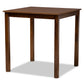 baxton studio lenoir modern and contemporary walnut brown finished wood counter height pub table | Modish Furniture Store-2