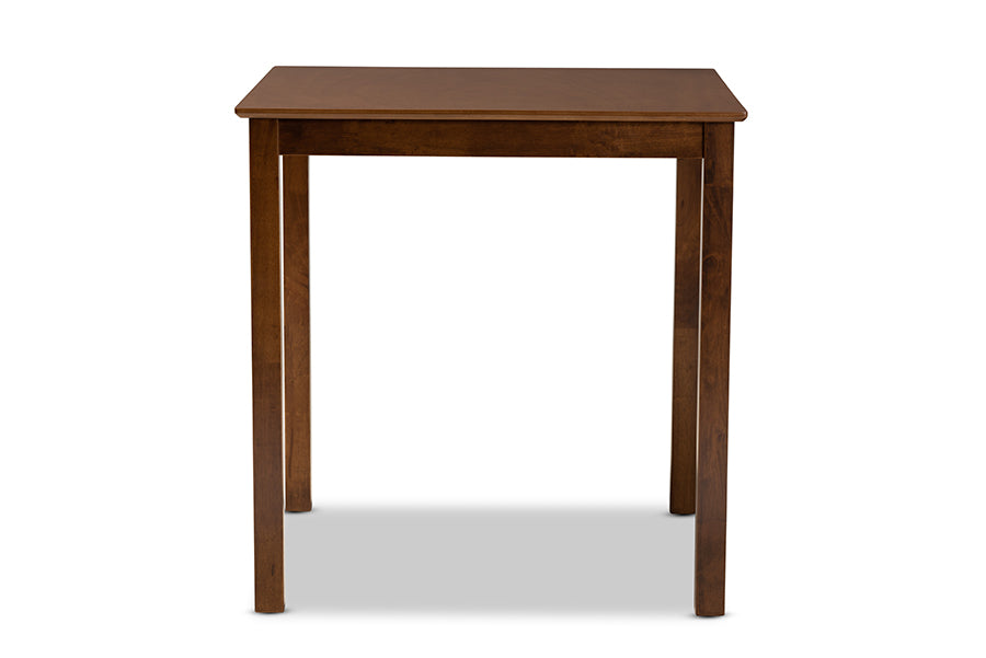 baxton studio lenoir modern and contemporary walnut brown finished wood counter height pub table | Modish Furniture Store-3