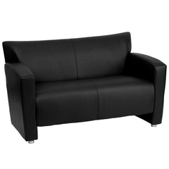 Hercules Majesty Series Black Leathersoft Loveseat By Flash Furniture