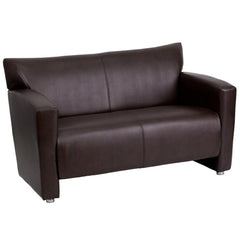 Hercules Majesty Series Brown Leathersoft Loveseat By Flash Furniture