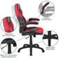 X10 Gaming Chair Racing Office Ergonomic Computer Pc Adjustable Swivel Chair With Flip-Up Arms, Red/Black Leathersoft By Flash Furniture | Office Chairs | Modishstore - 3