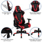 X20 Gaming Chair Racing Office Ergonomic Computer Pc Adjustable Swivel Chair With Fully Reclining Back In Red Leathersoft By Flash Furniture | Office Chairs | Modishstore - 4