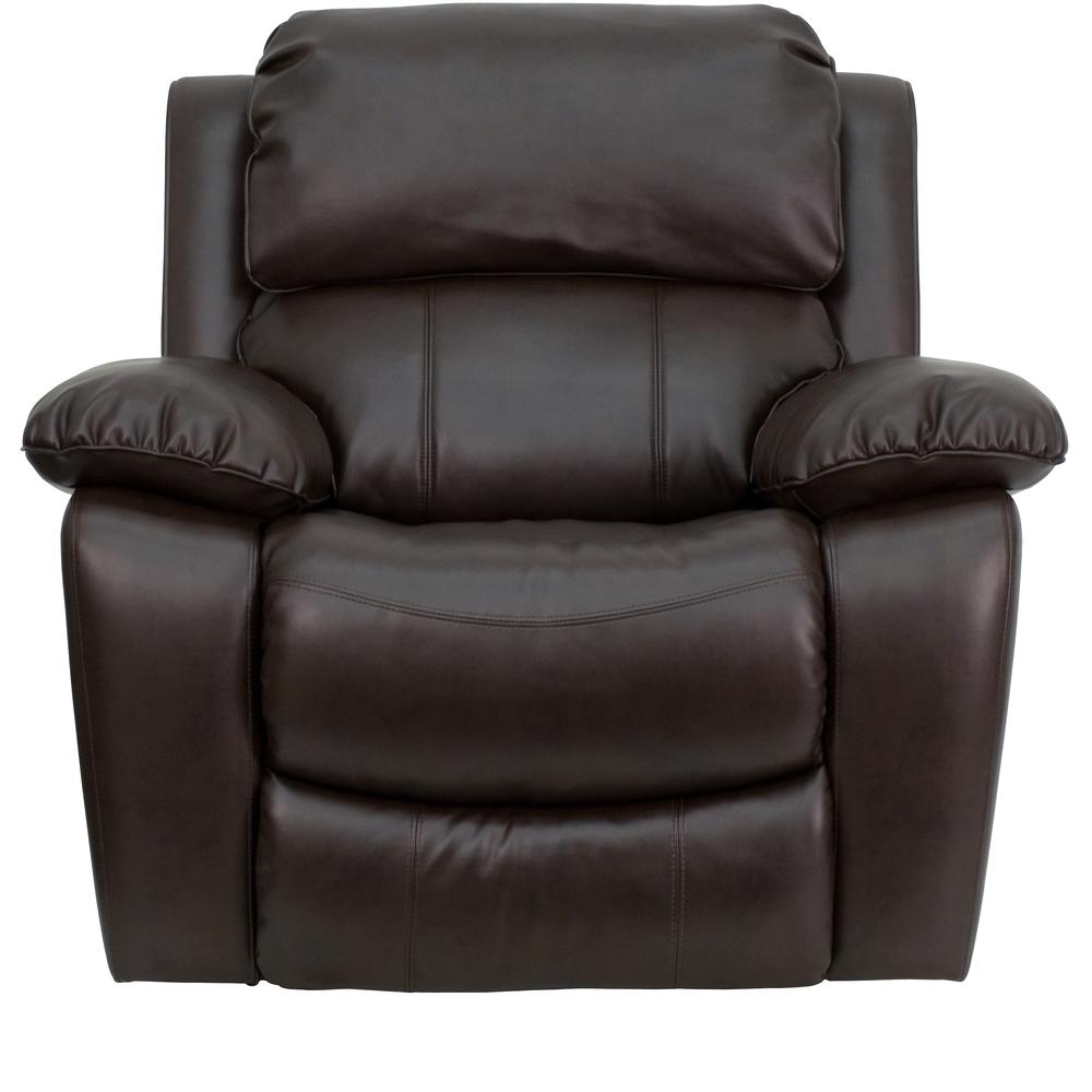 Brown Leathersoft Rocker Recliner By Flash Furniture | Chairs & Recliners | Modishstore - 4