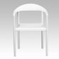 Hercules Series 1000 Lb. Capacity White Plastic Cafe Stack Chair By Flash Furniture | Side Chairs | Modishstore - 4