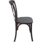 Advantage Walnut X-Back Chair By Flash Furniture | Dining Chairs | Modishstore - 3