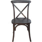 Advantage Walnut X-Back Chair By Flash Furniture | Dining Chairs | Modishstore - 4