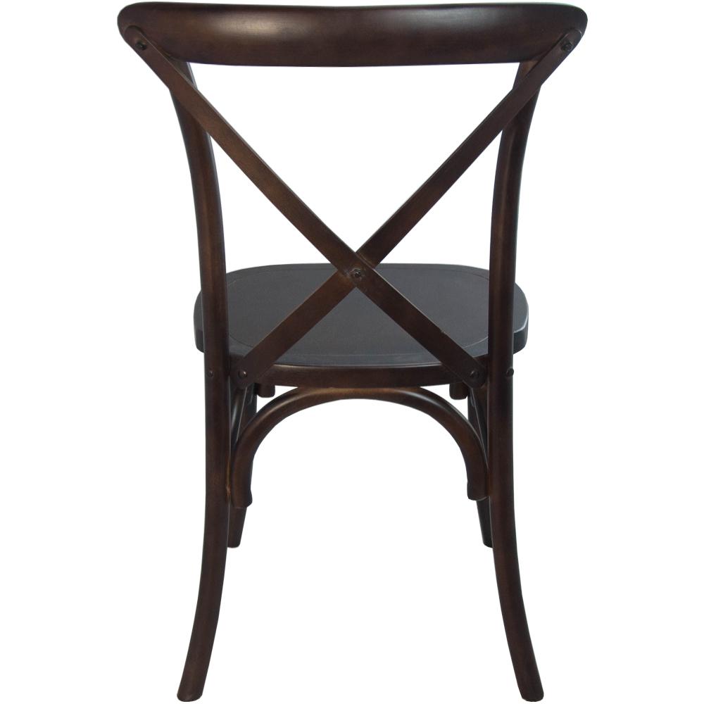 Advantage Walnut X-Back Chair By Flash Furniture | Dining Chairs | Modishstore - 2