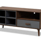 baxton studio garrick modern and contemporary two tone grey and walnut brown finished wood 1 drawer tv stand | Modish Furniture Store-3