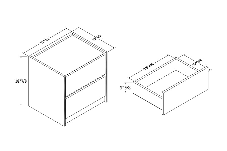 Baxton Studio Walker Modern and Contemporary Dark Brown and Gold Finished Wood Nightstand with Faux Marble Top | Nightstands | Modishstore - 9