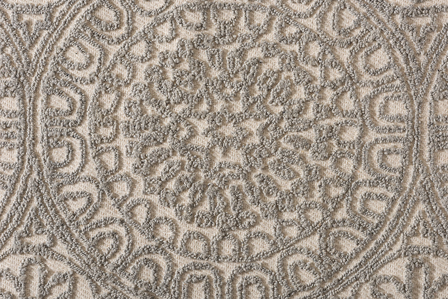 baxton studio borneo modern and contemporary grey hand tufted wool area rug | Modish Furniture Store-3