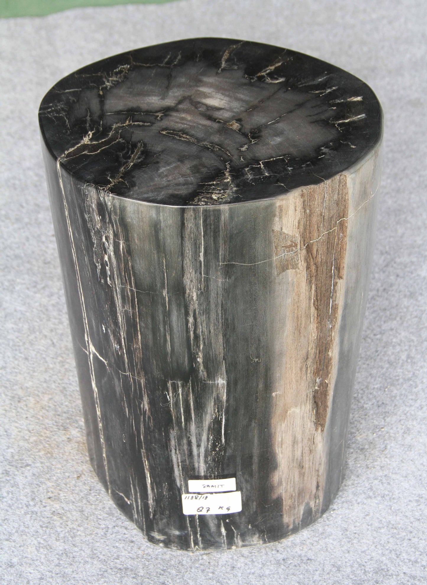 Petrified Wood Log Stool 13" x 12" x19"H -PFST1198/22-4