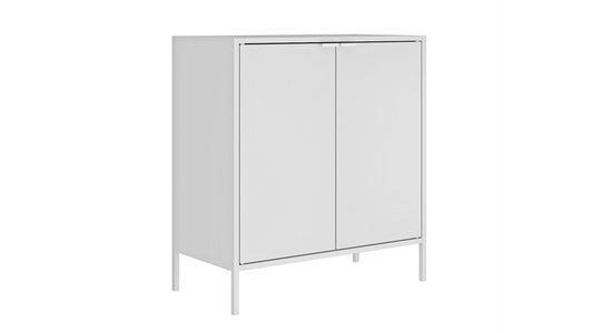 Manhattan Comfort Smart Double Wide 29.92" High Cabinet in White | Cabinets | Modishstore