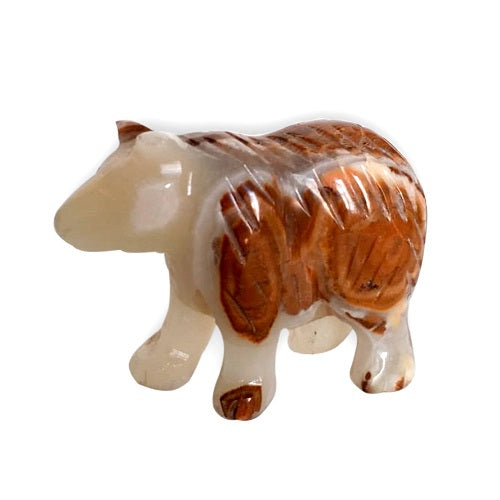 Brown Onyx Bear Figurine | ModishStore | Minerals and Stones