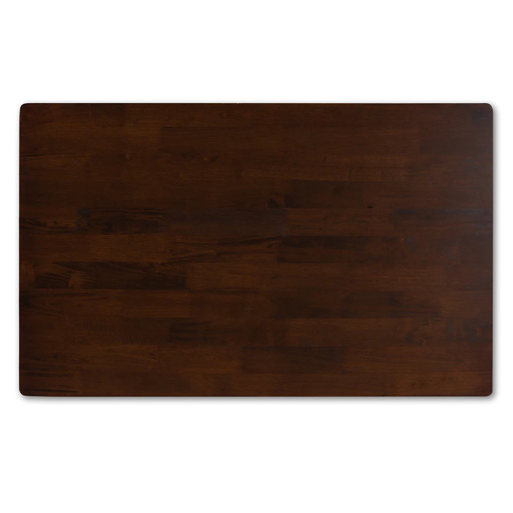 Baxton Studio Camilla Mid-Century Modern Cream Fabric And Dark Brown Finished Wood 5-Piece Dining Set | Dining Sets | Modishstore - 11