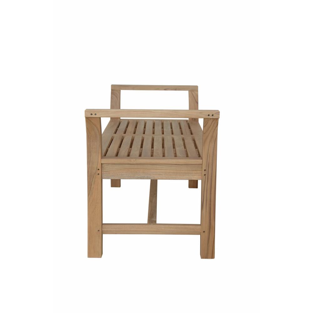 Sakura Backless Bench By Anderson Teak | Outdoor Stools & Benches | Modishstore - 3