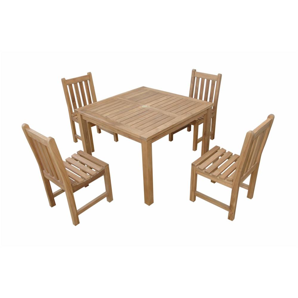 Montage Braxton 5- Pices Dining Set A By Anderson Teak | Outdoor Dining Sets | Modishstore - 2