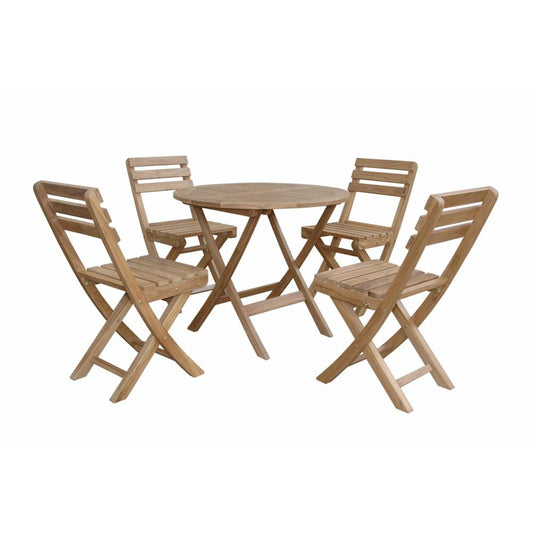 Chester Alabama 5-Pieces Bistro Set By Anderson Teak | Outdoor Dining Sets | Modishstore