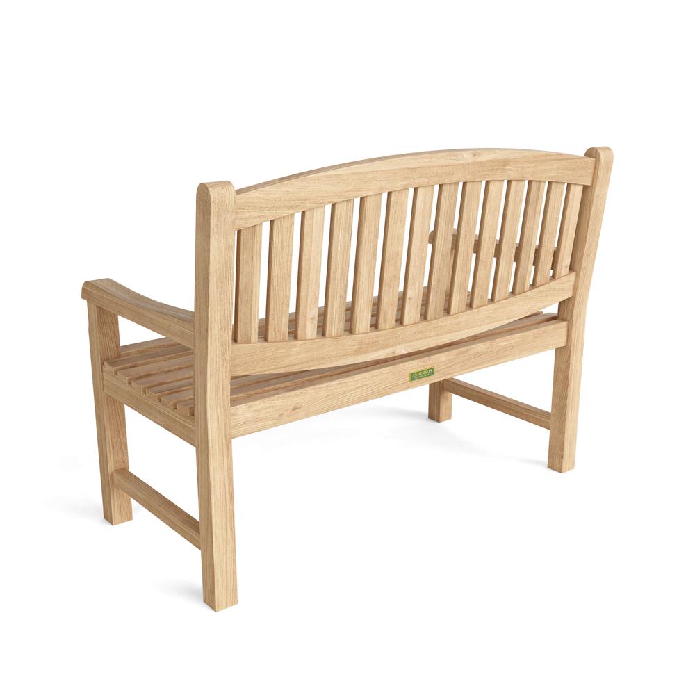 Kingston 2-Seater Bench By Anderson Teak | Outdoor Stools & Benches | Modishstore - 2