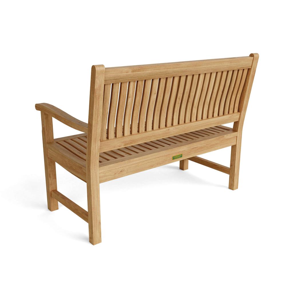 Del-Amo 2-Seater Bench By Anderson Teak | Outdoor Stools & Benches | Modishstore - 2