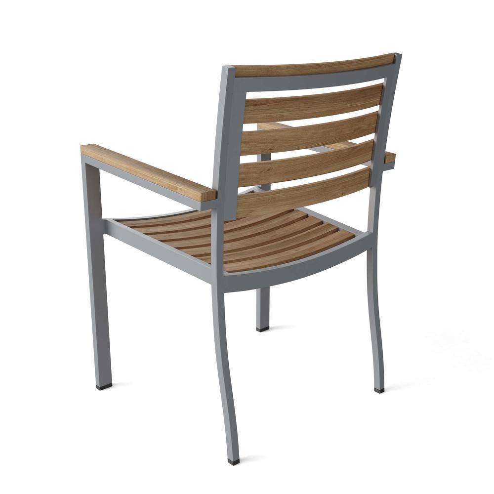 Seville Stackable Armchair Sold As 4 Chair/Box By Anderson Teak | Outdoor Chairs | Modishstore - 2