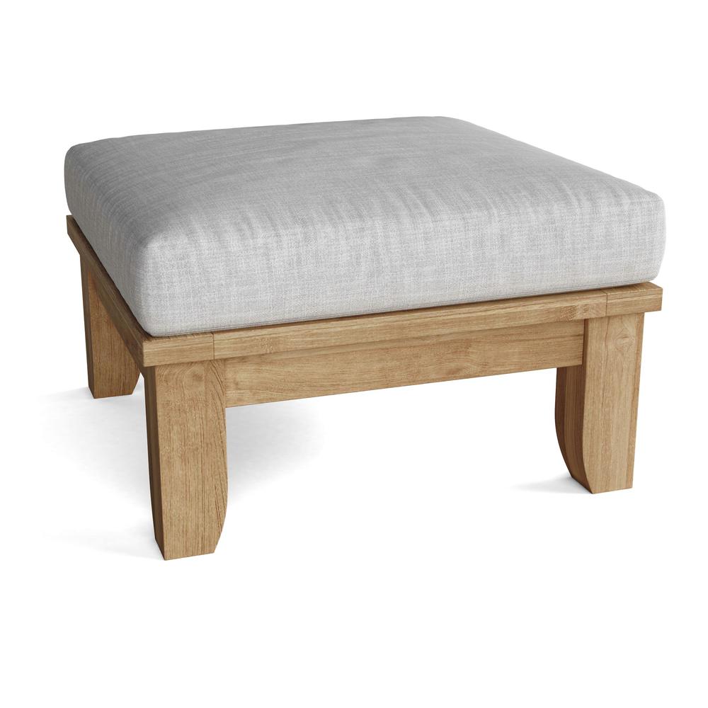 Luxe Ottoman By Anderson Teak | Outdoor Ottomans | Modishstore - 2