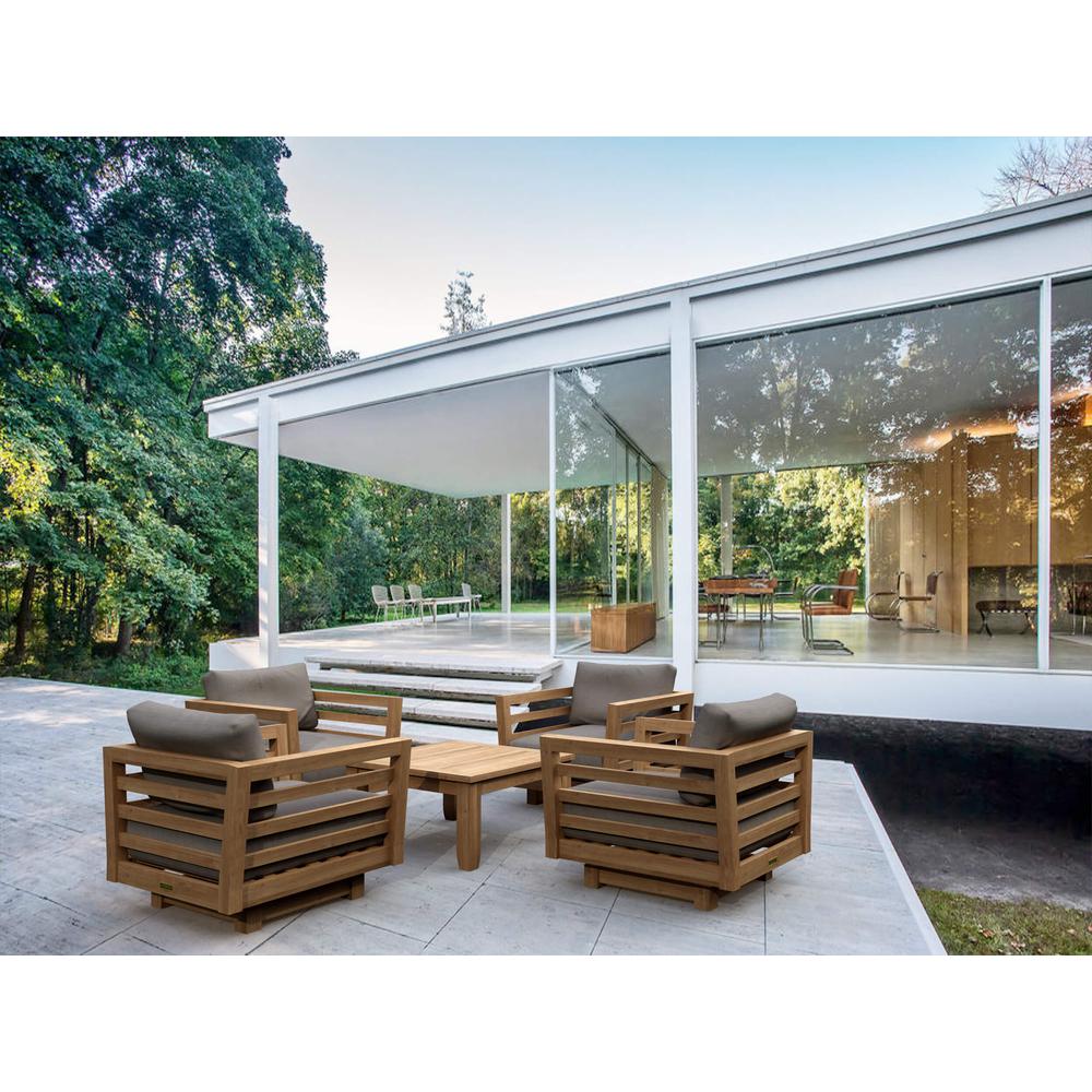 Cordoba Deep Seating Swivel Armchair By Anderson Teak | Outdoor Chairs | Modishstore - 4