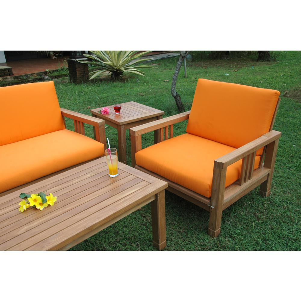 Southbay Deep Seating 5-Pieces Conversation Set B By Anderson Teak | Outdoor Sofas, Loveseats & Sectionals | Modishstore - 4