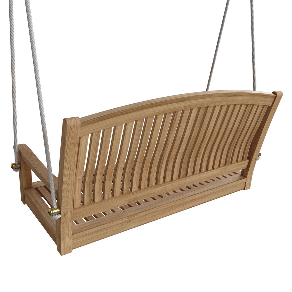 Del-Amo 48" Round Swing Bench By Anderson Teak | Outdoor Porch Swings | Modishstore - 2
