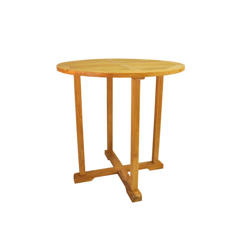 Bahama 39" Round Bar Table By Anderson Teak | Bar Tables | Modishstore - 2