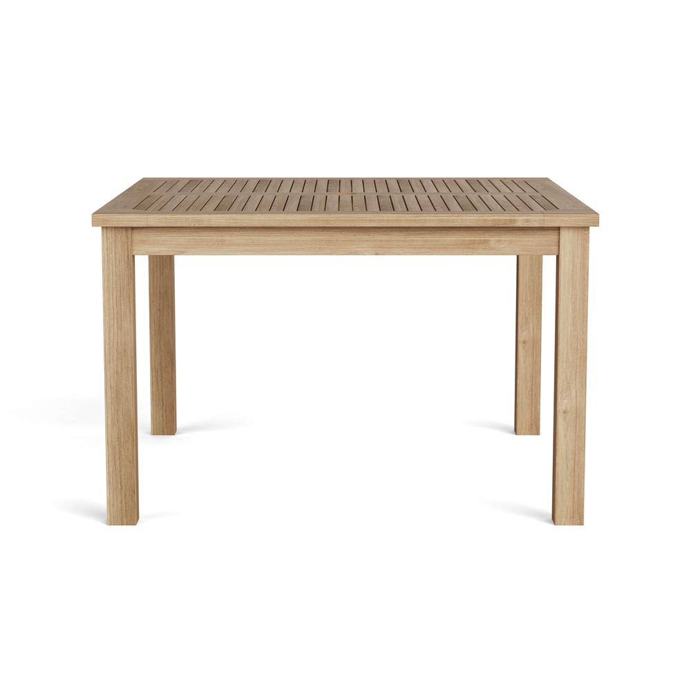 47" Windsor Square Small Slat Dining Table By Anderson Teak | Outdoor Tables | Modishstore - 2