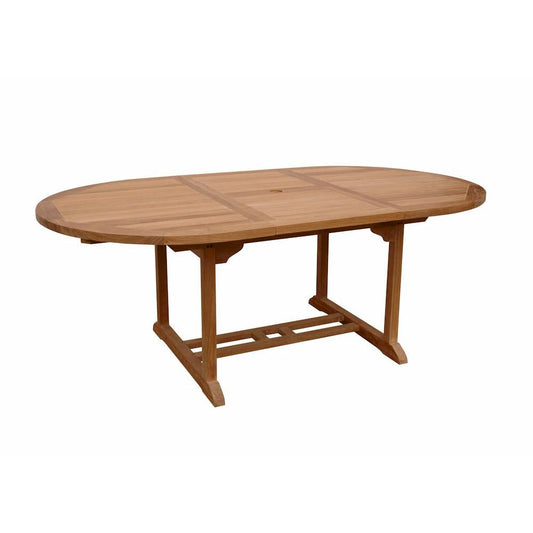 Bahama 71" Oval Extension Table Extra Thick Wood By Anderson Teak | Outdoor Tables | Modishstore