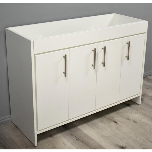 Rio 48" Modern Bathroom Vanity in White with Brushed By Volpa USA | Bathroom Accessories |  Modishstore 