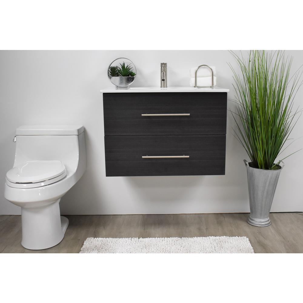 Napa 30" Modern Wall-Mounted Floating Bathroom Vanity with Ceramic By Volpa USA | Bathroom Accessories |  Modishstore  - 5