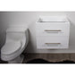 Napa 30" Modern Wall-Mounted Floating Bathroom Vanity in Glossy By Volpa USA | Bathroom Accessories |  Modishstore  - 2