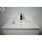 Capri 24" Modern Bathroom Vanity in White with White Microstone By Volpa USA | Bathroom Accessories |  Modishstore  - 5
