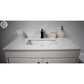 Capri 36" Modern Bathroom Vanity in White with White Microstone By Volpa USA | Bathroom Accessories |  Modishstore  - 6