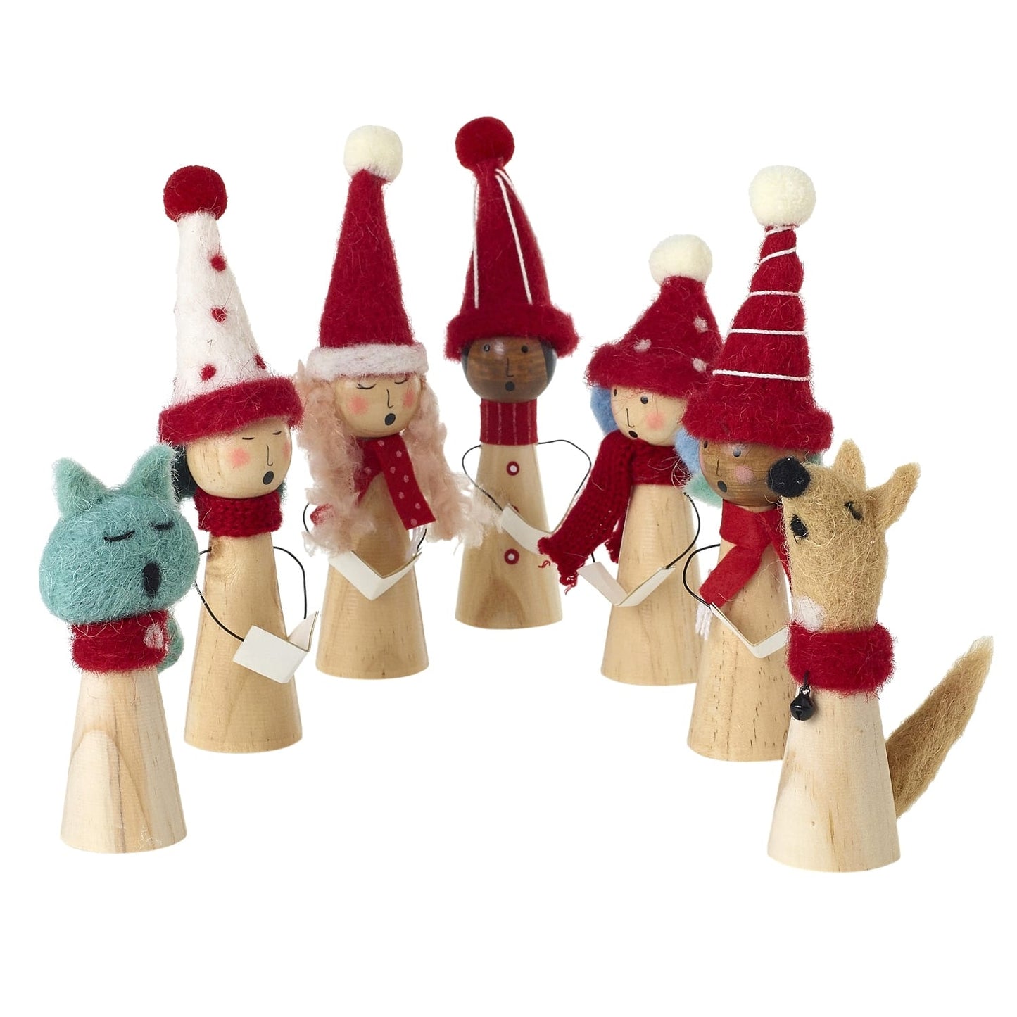 Carolers Set of 7 By Accent Decor | Ornaments | Modishstore - 2