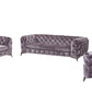 Divani Casa Delilah Modern Grey Fabric Sofa Set | Sofas | Modishstore - 4
